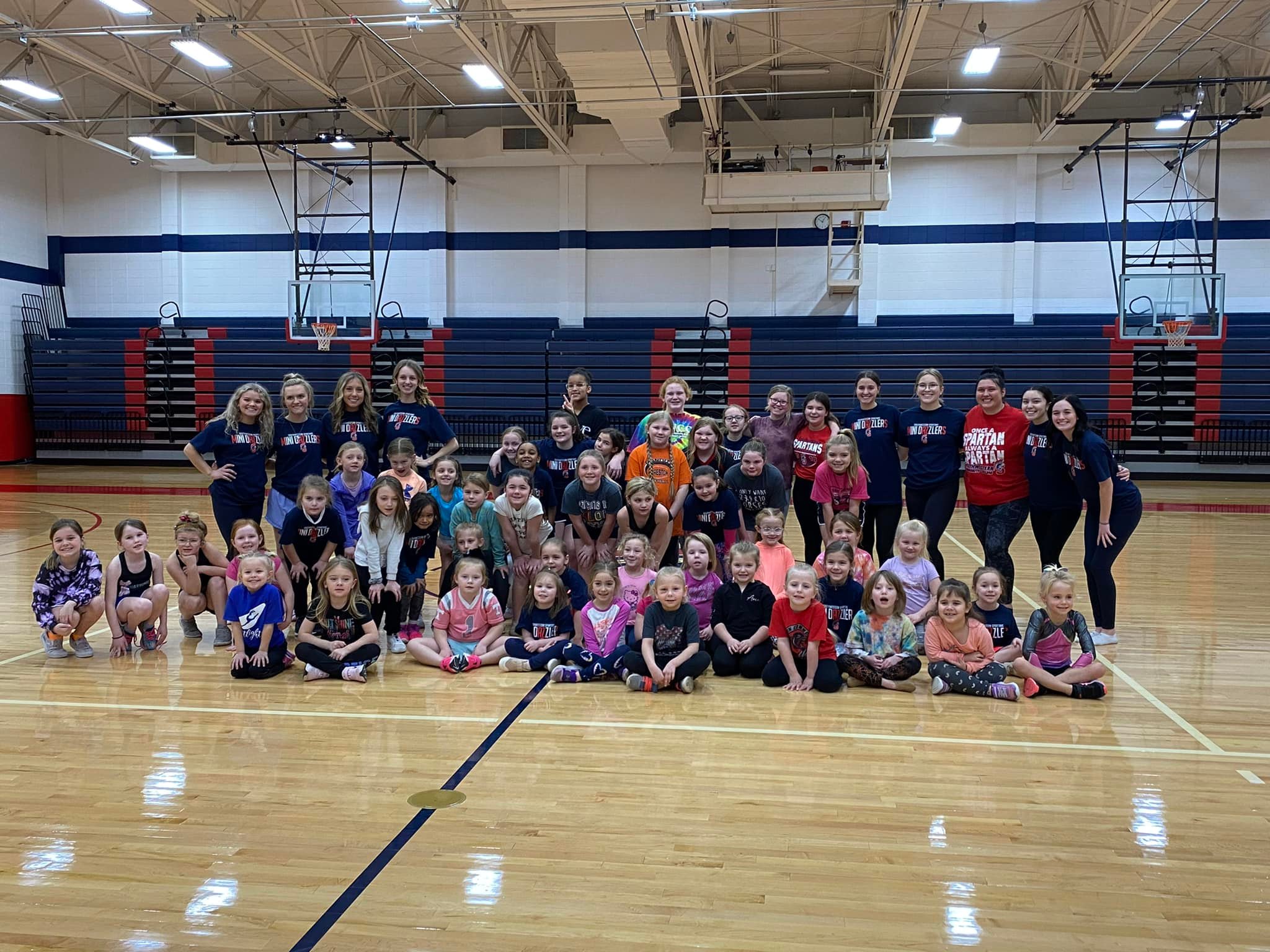 2022 Dazzlers Dance Campers with Dazzlers and Coaches