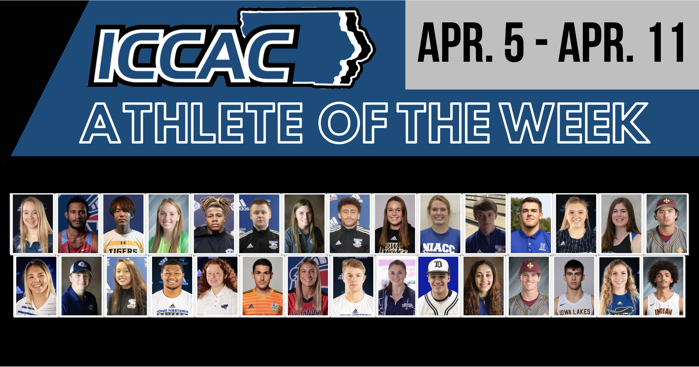 Hure and Shwaluk Earn ICCAC Athlete of the Week