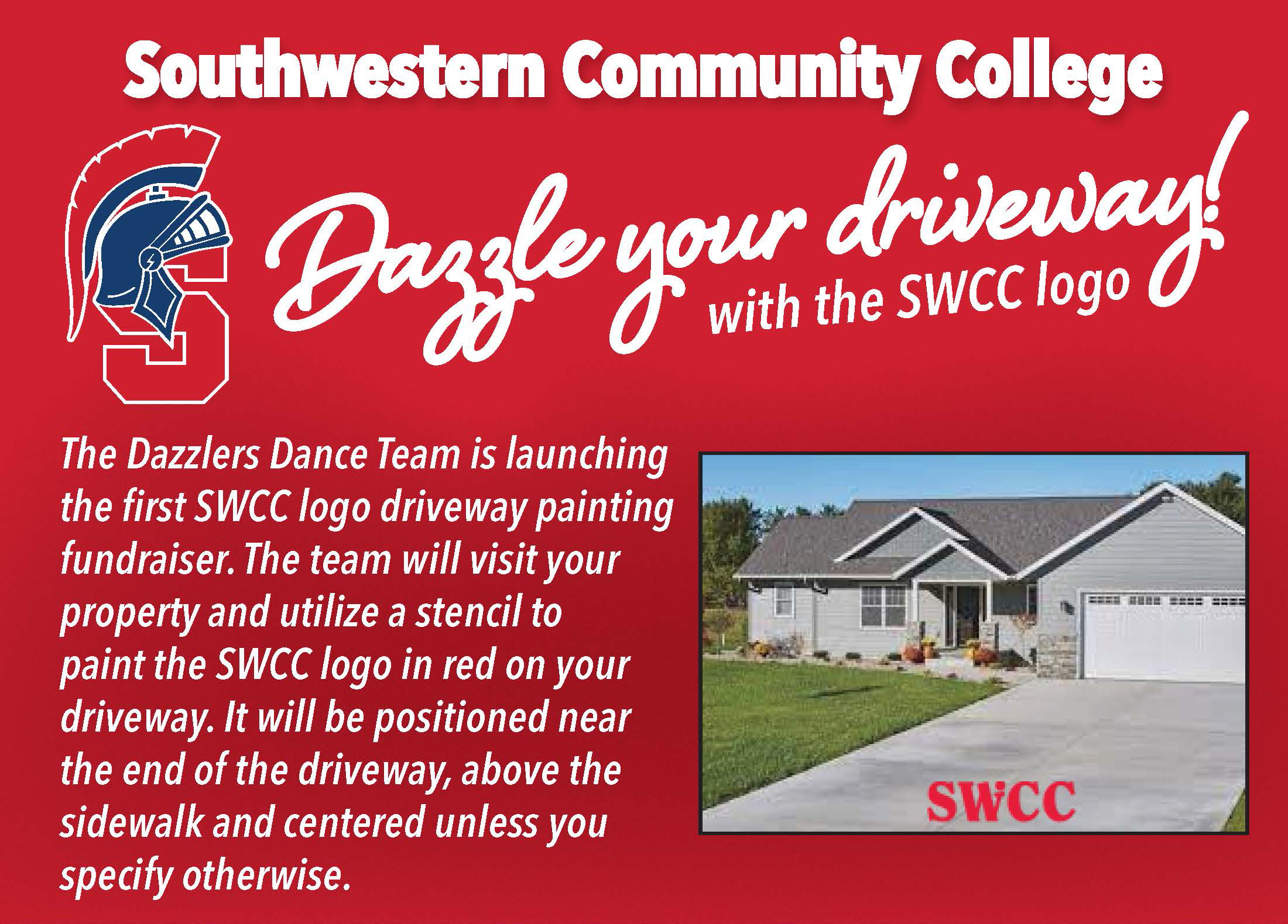 Photo of house with SWCC logo on driveway.