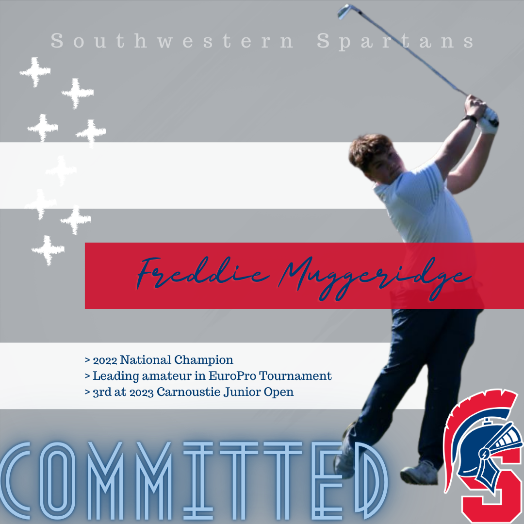 Southwestern Community College Welcomes Golfer Freddie Muggeridge to the Spartans Team