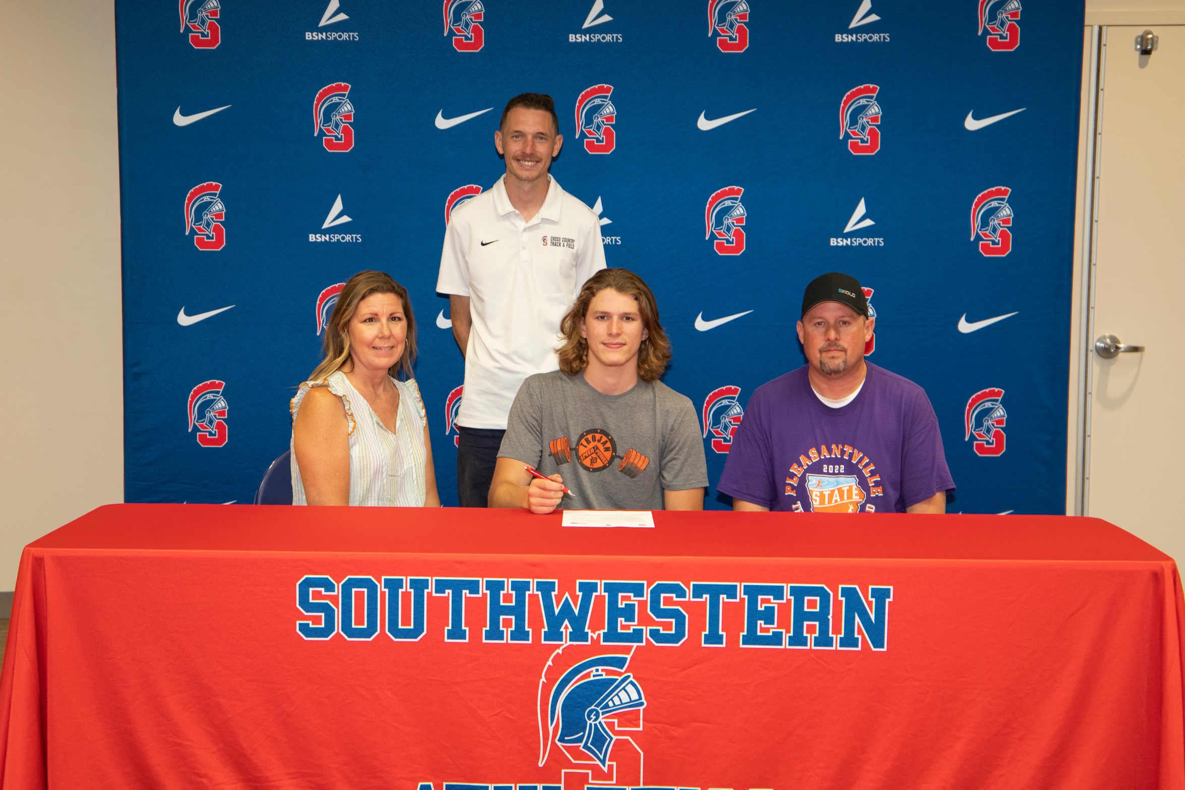 Ross Stephens signs his National Letter of Intent to run track for Southwestern Community College.