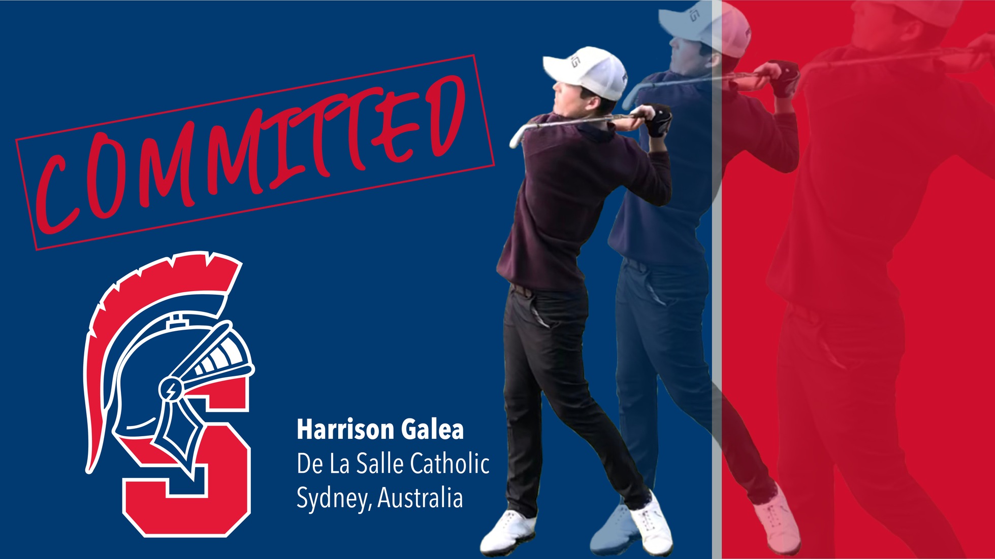 Harrison Galea of Australia signed with Southwestern for men's golf.