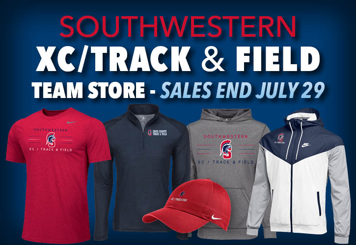 The Southwestern cross country/track & field programs have opened an online team store that runs through July 29 for fans to purchase team-branded gear.