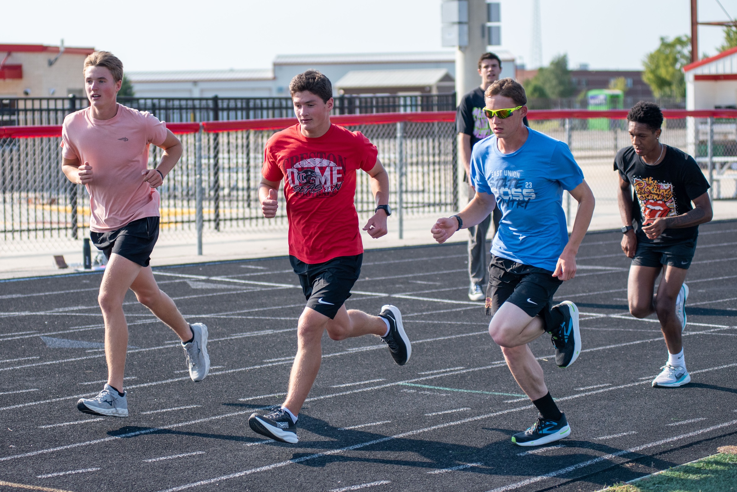 SWCC cross country team at practice