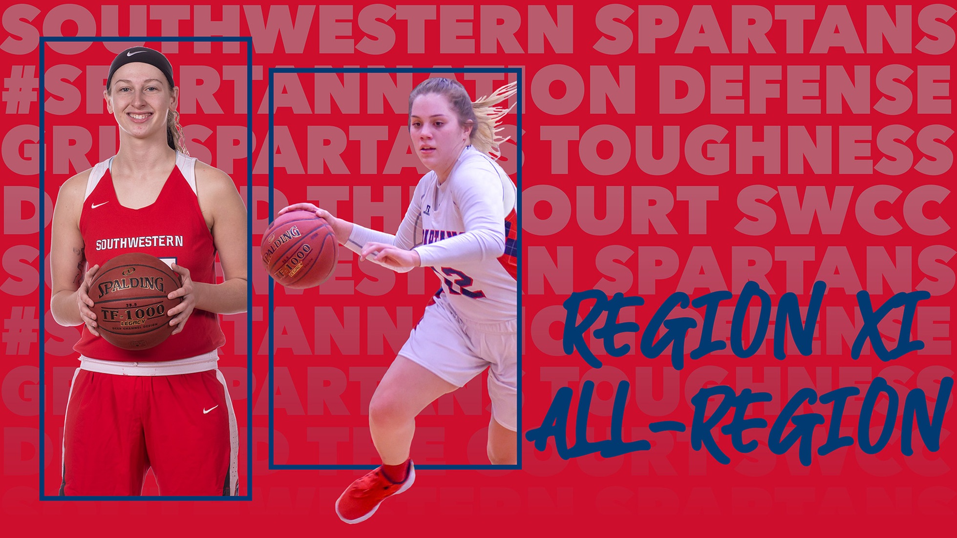 Madelyn Moya and Tina Lair-Van Meter were named to the Region XI Division II women's basketball All-Region teams.