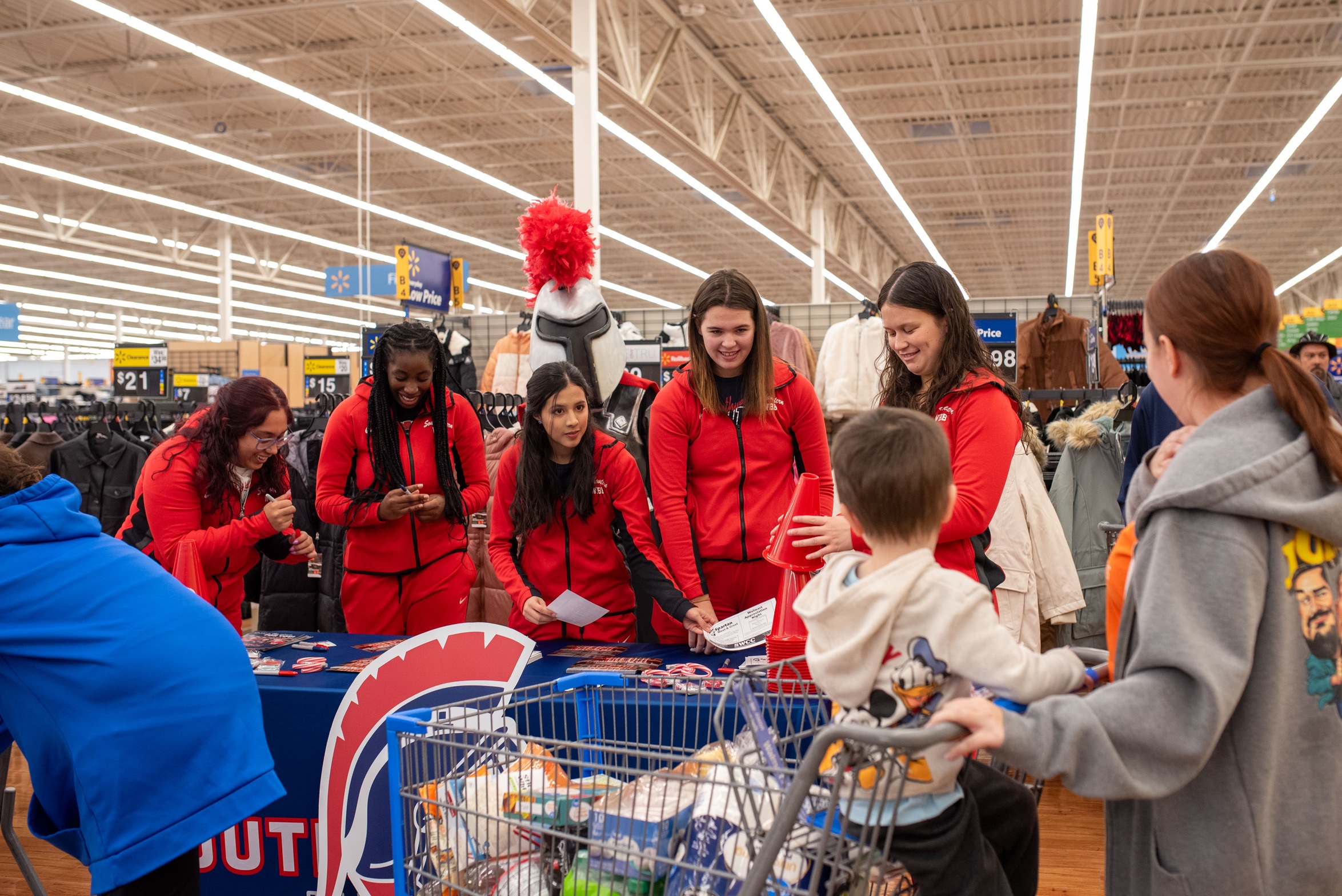 Southwestern Spartans Women's Basketball Drops Contest on Walmart Appreciation Night